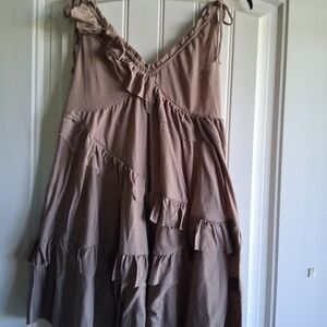 H&M Taupe Sleeveless Dress